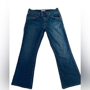 LEVI’S Women’s 515 Bootcut Dark Wash Flap Back Pocket Jeans Sz 12PM 32”x37” NWOT